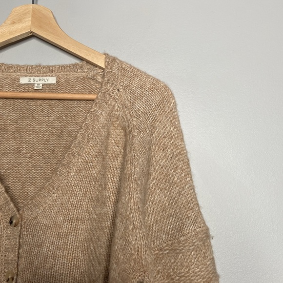 ❗️SOLD❗️Z Supply Cream/Oatmeal Knit Cardigan Size M - Picture 2 of 7